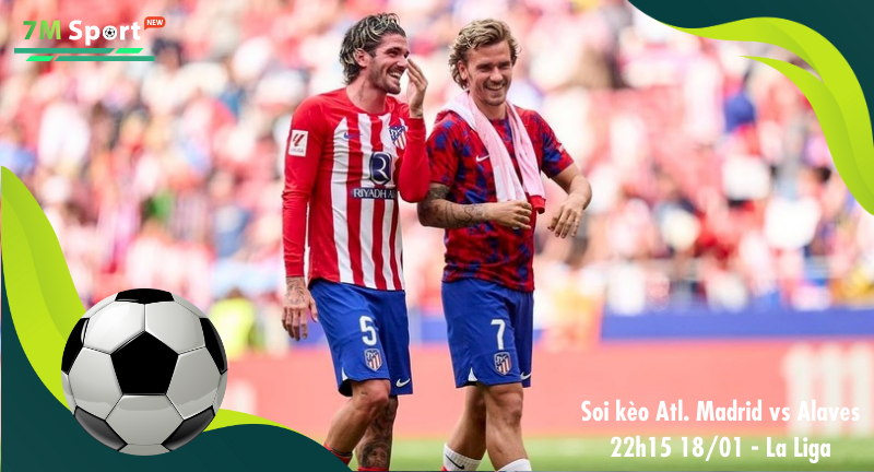 Đội hình dự kiến trước trận Atl. Madrid vs Alaves